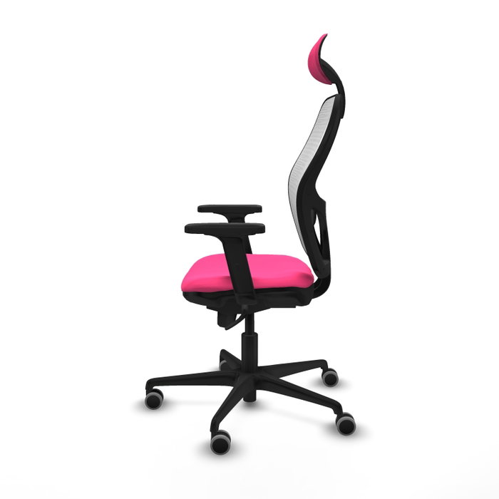 PIQUERAS Y CRESPO Silla de oficina Jorquera Rosa y Blanco PIQUERAS Y CRESPO Silla de oficina Jorquera Rosa y Blanco