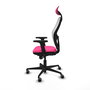 PIQUERAS Y CRESPO Silla de oficina Jorquera Rosa y Blanco