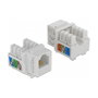 DeLOCK 86498 Módulo Keystone RJ12 Hembra LSA Cat.3 UTP Blanco