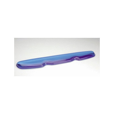 ROLINE - Apoyo para muñecas de teclado de silicona antifatiga, color azul transparente