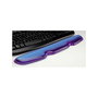 ROLINE - Apoyo para muñecas de teclado de silicona antifatiga, color azul transparente