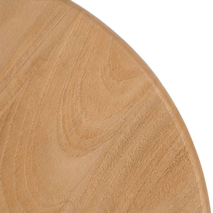 Mesa Centro Natural Madera de Mango 60 X 60 X 40 cm