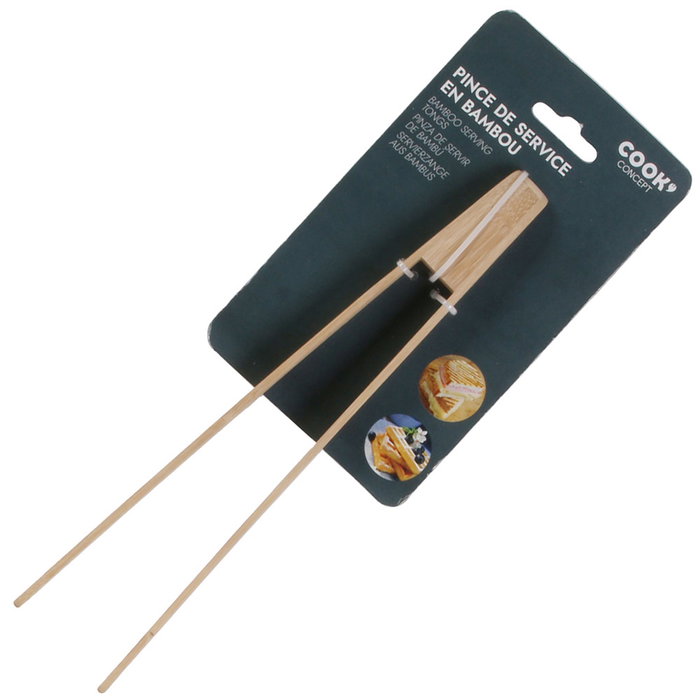 Cook Concept Pinzas Bambú Ecológicas para Cocina, Delicadas y Reutilizables