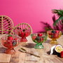 Home Deco Factory Copa Fruta/ Helado Paradis Exotiqu Vidrio/ Cristal Máquina Diámetro 9 cm