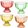 Home Deco Factory Copa Fruta/ Helado Paradis Exotiqu Vidrio/ Cristal Máquina Diámetro 9 cm