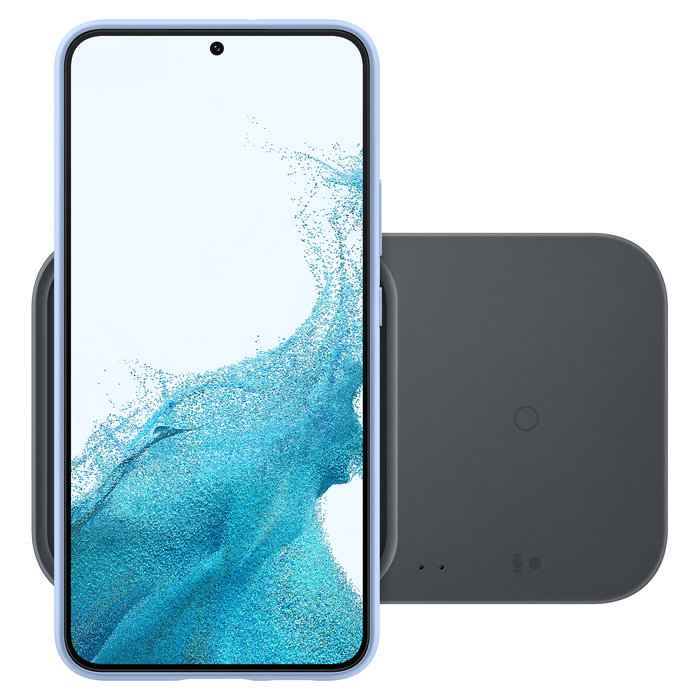 Samsung EP-P5400 Cargador Inalámbrico Duo Gris, Carga Rápida 15W, Compatible con Galaxy Watch y Smartphones