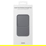 Samsung EP-P5400 Cargador Inalámbrico Duo Gris, Carga Rápida 15W, Compatible con Galaxy Watch y Smartphones