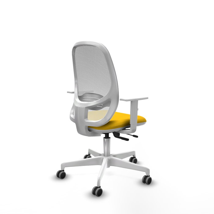 PIQUERAS Y CRESPO Silla de oficina Cilanco Amarillo y Blanco PIQUERAS Y CRESPO Silla de oficina Cilanco Amarillo y Blanco