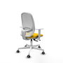 PIQUERAS Y CRESPO Silla de oficina Cilanco Amarillo y Blanco