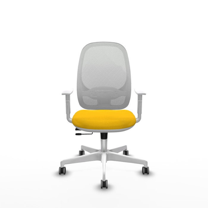 PIQUERAS Y CRESPO Silla de oficina Cilanco Amarillo y Blanco PIQUERAS Y CRESPO Silla de oficina Cilanco Amarillo y Blanco