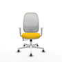 PIQUERAS Y CRESPO Silla de oficina Cilanco Amarillo y Blanco
