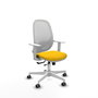 PIQUERAS Y CRESPO Silla de oficina Cilanco Amarillo y Blanco