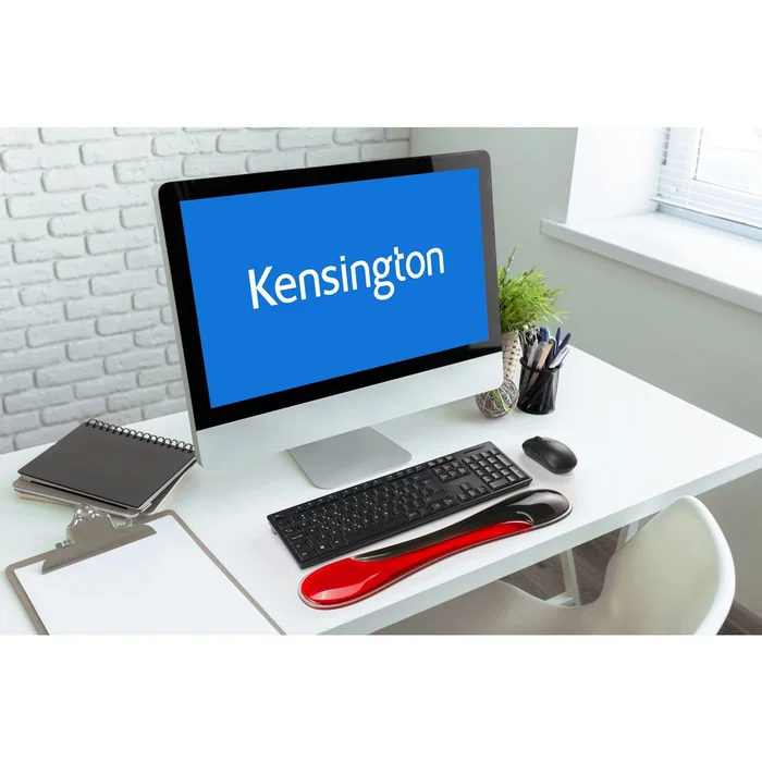 Kensington slim duo gel kb wrist rest red
