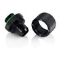 BitsPower Anschluss recto G1/4 pulgada AG a 16/10mm - negro mate