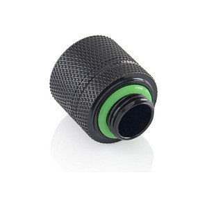 BitsPower Anschluss recto G1/4 pulgada AG a 16/10mm - negro mate