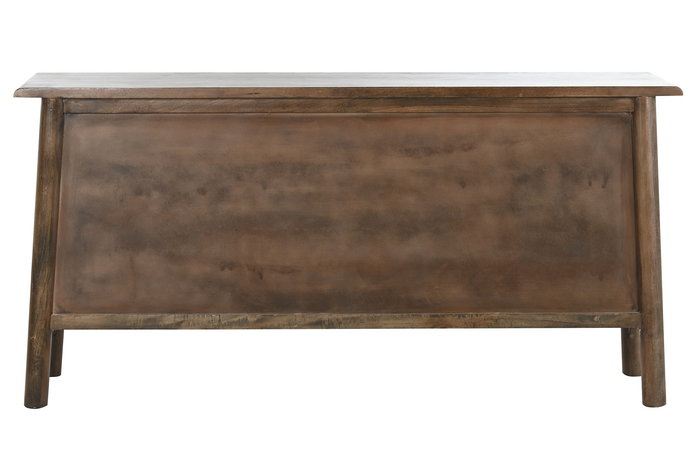DKD Home Decor Buffet Oriental Marrón 4 Puertas Madera Mango 43 x 80 x 160 cm