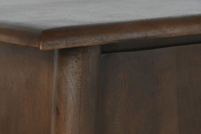 DKD Home Decor Buffet Oriental Marrón 4 Puertas Madera Mango 43 x 80 x 160 cm