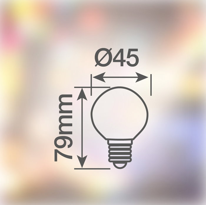 GSC Evolution Bombilla LED esférica 1W E27 Verde