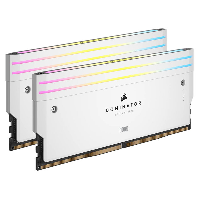 Corsair CMP32GX5M2B6000C30W KIT Memoria RAM Dominator Titanium RGB 32GB (2x16GB) DDR5 6000MHz CL30 1.4V Intel XMP 3.0