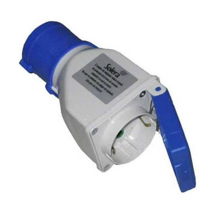 Solera Clavija adaptador cetac a base tipo schuko 2p+t con tapa 16a 230v~ ip44