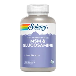 SOLARAY Msm & Glucosaminee 180 Vcaps. Complemento Alimenticio para Articulaciones con Vitamina C