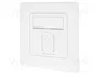 DIGITUS Enchufe de pared RJ45 Cat 6a blanco
