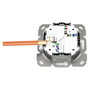 Digitus DN-9010/8-1 Toma de Red RJ-45 CAT 6A Clase EA Blindada, 500 MHz, para Montaje en Pared, Color Blanco