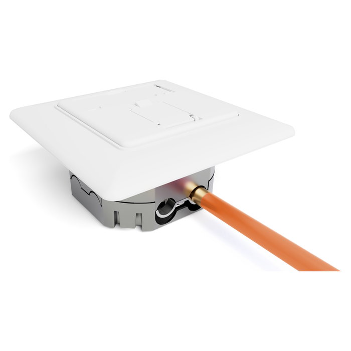 Digitus DN-9010/8-1 Toma de Red RJ-45 CAT 6A Clase EA Blindada, 500 MHz, para Montaje en Pared, Color Blanco