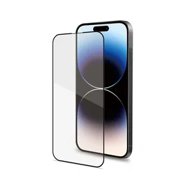 Celly FULLGLASS1054BK Protector de Pantalla de Vidrio Templado para Apple iPhone 15 Pro - Negro