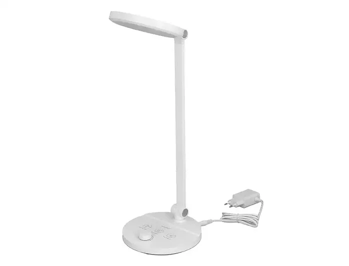 Q-connect Lámpara de Escritorio LED 7W 500 lm Brillo Regulable 3 Niveles Luz Fría Neutra Cálida Cabeza Brazo Orientable Blanco Q-connect Lámpara de Escritorio LED 7W 500 lm Brillo Regulable 3 Niveles Luz Fría Neutra Cálida Cabeza Brazo Orientable Blanco