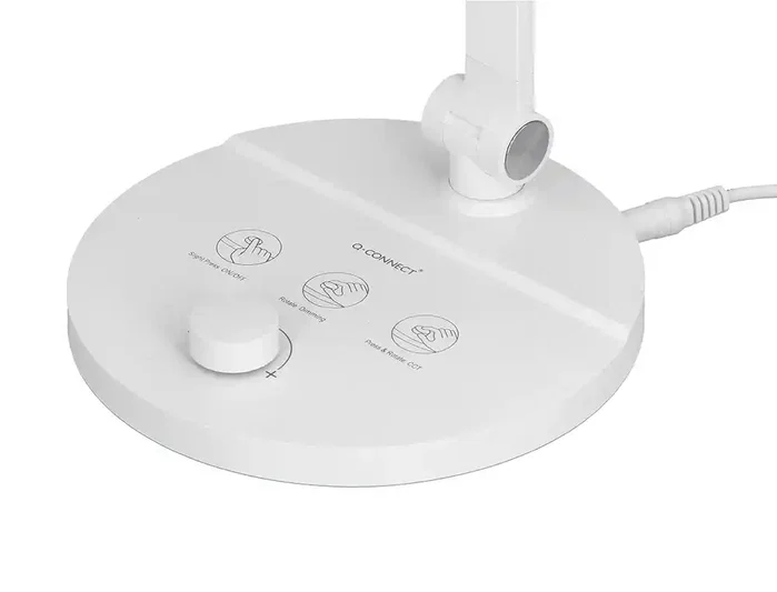 Q-connect Lámpara de Escritorio LED 7W 500 lm Brillo Regulable 3 Niveles Luz Fría Neutra Cálida Cabeza Brazo Orientable Blanco Q-connect Lámpara de Escritorio LED 7W 500 lm Brillo Regulable 3 Niveles Luz Fría Neutra Cálida Cabeza Brazo Orientable Blanco