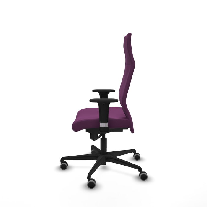 PIQUERAS Y CRESPO Sillón Albacete Morado con Mecanismo Sincro y Brazos 1D
