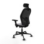 PIQUERAS Y CRESPO Silla de oficina Jorquera Sincro/Traslack Gris y Negro