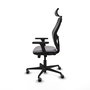 PIQUERAS Y CRESPO Silla de oficina Jorquera Sincro/Traslack Gris y Negro
