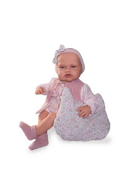 Antonio Juan Muñeca Babydoo posturitas con chaleco 50 cm