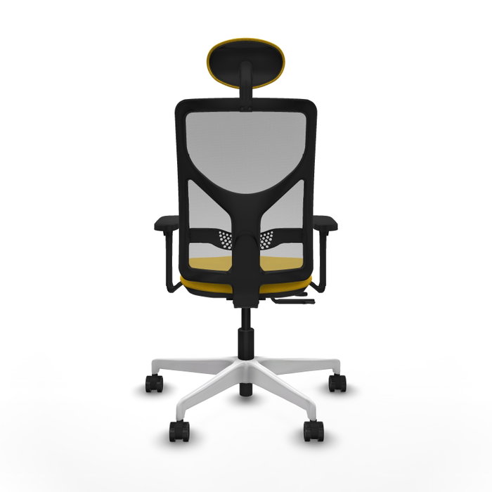 PIQUERAS Y CRESPO Silla de oficina Motilla con mecanismo Sincro/Traslack Amarillo/Gris PIQUERAS Y CRESPO Silla de oficina Motilla con mecanismo Sincro/Traslack Amarillo/Gris