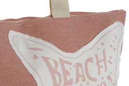 DKD Home Decor Bolso Mediterraneo Coral, Azul y Blanco de Poliester, 4 Unidades, 16 x 38 x 54 cm