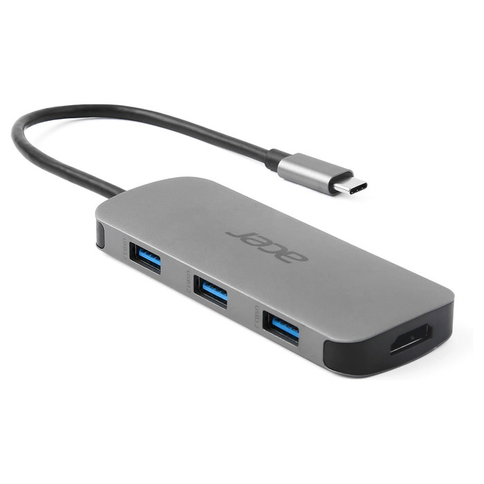 Acer 7in1 Type C Dongle Plata Acer 7in1 Type C Dongle Plata