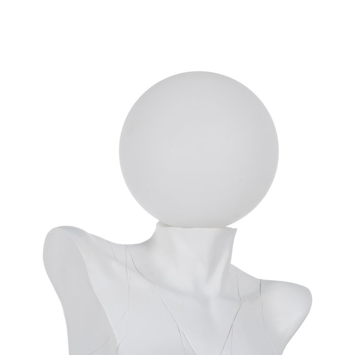 Lámpara Mesa Mujer Blanco Resina 26,50 X 21 X 70,50 cm