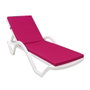 Atelier Del Sofa Cojín para Tumbona Sunny Rosa 100x60x80 cm, Tela 100% Poliéster Impermeable