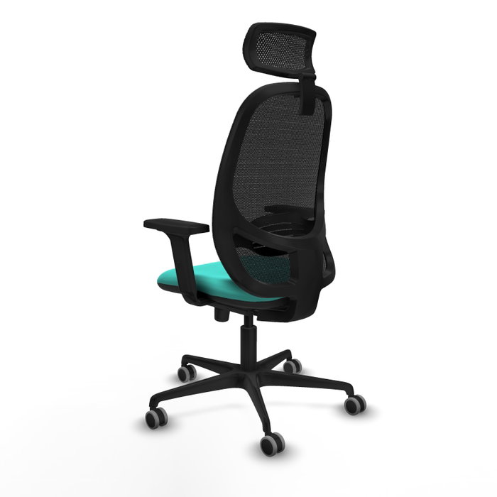 PIQUERAS Y CRESPO Silla de oficina Cilanco con mecanismo Sincro, Turquesa y Negro PIQUERAS Y CRESPO Silla de oficina Cilanco con mecanismo Sincro, Turquesa y Negro