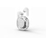 Gembird Auricular TWS con Indicador de Batería LCD, Transparente, Blanco