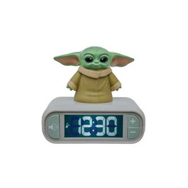 Lexibook Reloj Despertador Digital Star Wars con Luz de Noche 3D, Efectos Sonoros, Incluye Pilas AA (3), 15x10x20 cm, Edad Recomendada 6 Años