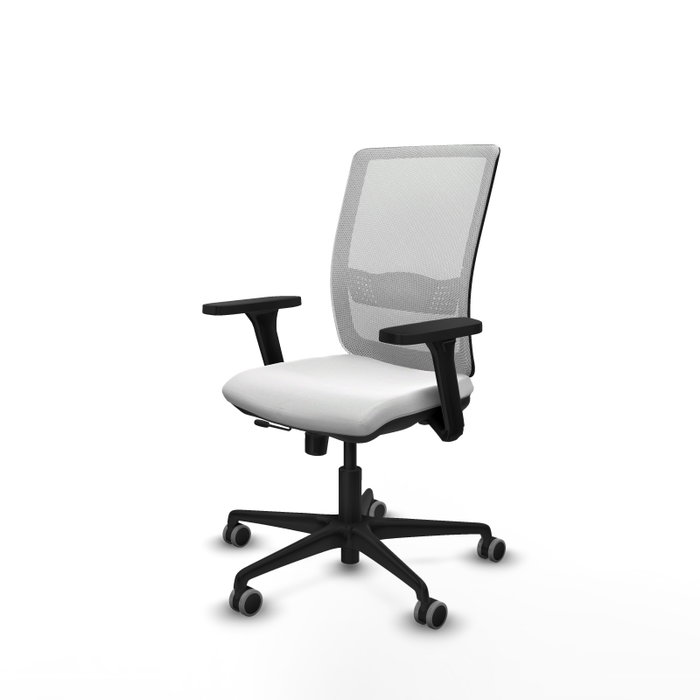 PIQUERAS Y CRESPO Silla de oficina Haches con mecanismo Sincro/Traslack en Blanco