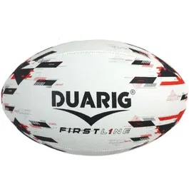 Duarig DUA3450652510018 Balón de rugby de primera línea T5 Negro y rojo