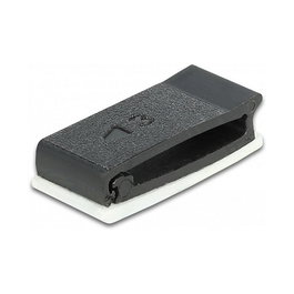 DeLOCK Portacables con clip de bloqueo autoadhesivo negro 10 piezas