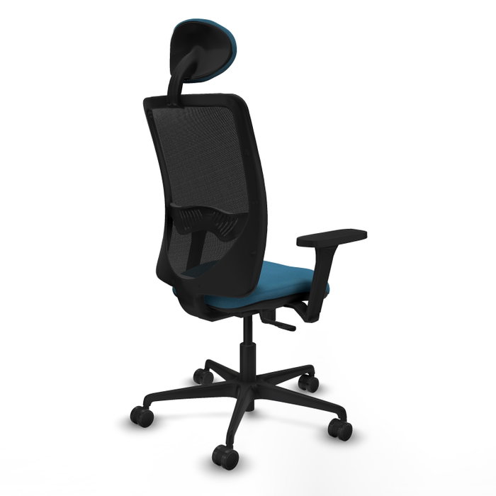 PIQUERAS Y CRESPO Silla de oficina Zulema con mecanismo Sincro, Verde petróleo y Negro PIQUERAS Y CRESPO Silla de oficina Zulema con mecanismo Sincro, Verde petróleo y Negro