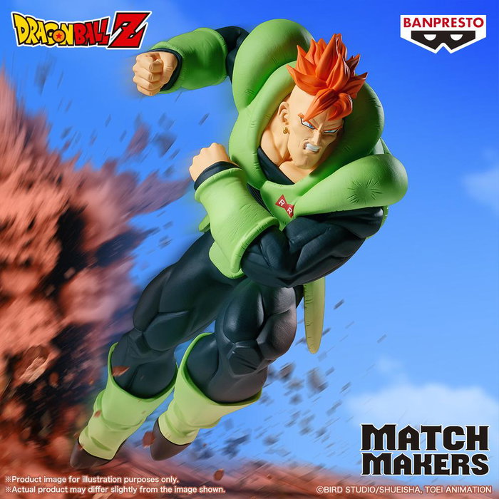 Banpresto Figura Android 16 (Vs Cell) Match Makers Dragon Ball Z Banpresto Figura Android 16 (Vs Cell) Match Makers Dragon Ball Z