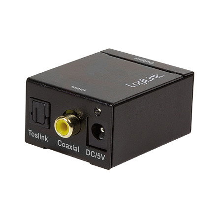 LogiLink Convertidor de Audio Digital a Analógico SPDIF/COAX a 3.5mm