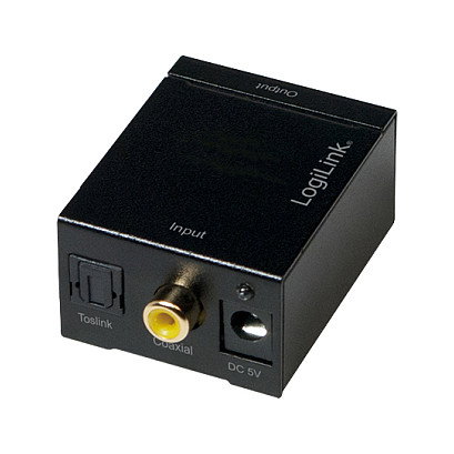 LogiLink Convertidor de Audio Digital a Analógico SPDIF/COAX a 3.5mm